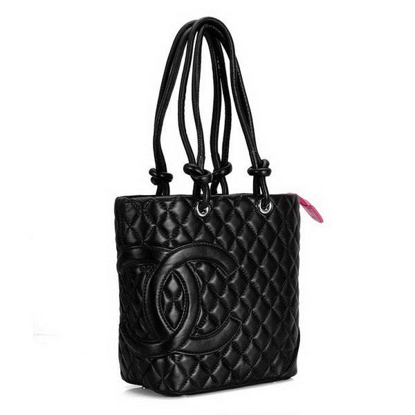 7A Discount Chanel Cambon Middle Shoulder Bags 25167 Black